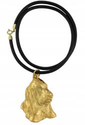 Art-Dog Basset Hound aranyozott kutya nyaklánc, szíj medál (5906111286812)