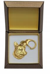 Art-Dog Cardigan Welsh Corgi aranyozott kutya kulcstartó ajándékdobozban (5906111205509)