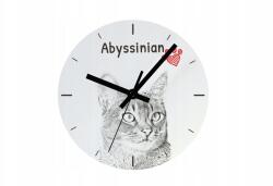  Abesszin macska falióra lógó és álló macskával, személyre szabható fényképpel (5060381104518)