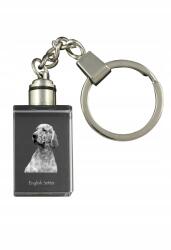 Art-Dog Angol szetter kristály kulcstartó kutya kulcstartó fényképpel (5055882428157)