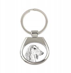 Art-Dog Perzsa agár, Saluki kutya kulcstartó, fényképes kulcstartó, medál (5055882471870)