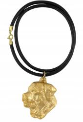Art-Dog Tosa Inu aranyozott kutya nyaklánc, szíjas medál (5906111286720)