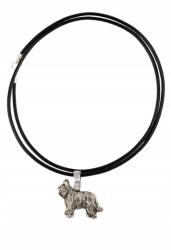 Art-Dog Briard francia juhászkutya nyaklánc kutyával, apró medál a szíjon (5906111283972)