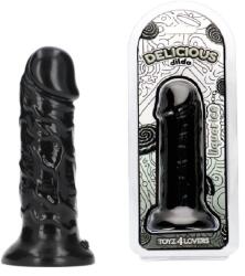 Toyz4Lovers Dildo Realist Parfumat Tom, Aroma Lemn Dulce, PVC, Negru, 15 cm Dildo
