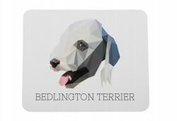 Art-Dog Bedlington terrier egérpad geometrikus kutyával (5056739222379)