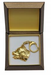 Art-Dog Pitbull, Pit Bull aranyozott kutya kulcstartó díszdobozban, kulcstartó (5906111205462)