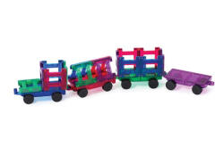 Playmags Set Playmags Tren - 20 De Piese Magnetice Jucarii de constructii magnetice