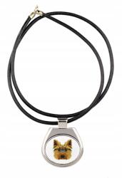 Art-Dog Yorkshire terrier szíjas medál geometrikus kutyával, nyaklánc (5056739230305)