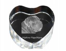 Art-Dog Nápolyi masztiff kristály szív, dísz, kutya fénykép ajándéktárgy (5055882445277)