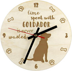 Goldador gravírozott kutyaóra, átmérő 20 cm, kutya neve (5906111239269)