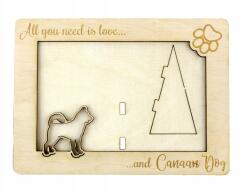 Art-Dog Canaan Dog gravírozott képkeret kutyával, kutya neve, formátum 10x15 cm (5906111216482)