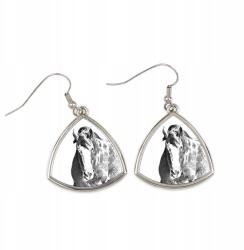 Art-Dog Clydesdale ló háromszög alakú, lógós fülbevaló fényképpel, személyre szabható (5055882477049)