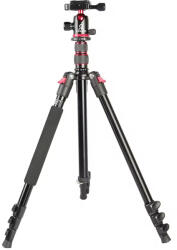 ZOMEi Trepied profesional 196 cm din aluminiu cu 4 sectiuni, cap cu bila, greutate maxima suportata 11 kg (ZOM-C11)
