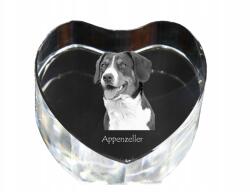 Art-Dog Appenzeller kristály szív, dísz, ajándéktárgy kutya fotóval (5055882445970)
