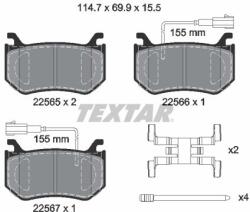 TEXTAR Set placute frana TEXTAR 2256501 (2256501)