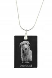 Art-Dog Skót agár ezüst nyaklánc kristály medállal, kutyával, fényképpel (5055882454804)