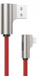 AUKEY CB-AL01 Oem kábel 90° Lightning Usb-a 2m MFi Apple szögletes csatlakozó 90 (5902666661913)