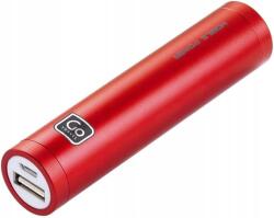 Powerbank 2000 mAh Hordozható Zseb Microusb Usb Go Travel Piros (6914978453505)