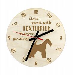 Art-Dog Foksterier durvaszőrű gravírozott kutyaóra, átmérő 20 cm, kutya neve (5906111289264)