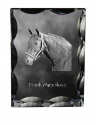 Art-Dog Dán ló melegvérű fotó díszes kristályban, ajándéktárgy, dekoráció (5055882450349)