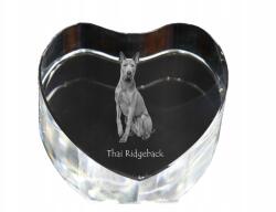 Art-Dog Thai Ridgeback kristály szív, dísz, kutya fénykép ajándéktárgy (5055882446304)