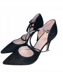 Zign Női velúr magassarkú cipő Zign fekete 41 (40547)