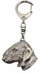 Art-Dog Bedlington terrier kulcstartó kutyával, kulcstartó karabinerrel (5906111202188)