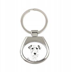 Art-Dog Foksterier durva szőrű kutya kulcstartó, fényképes kulcstartó, medál (5055882472204)