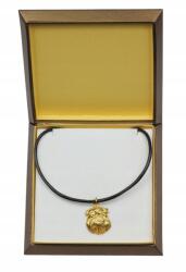 Art-Dog Brüsszeli griffendéles aranyozott nyaklánc medál kutyával díszdobozban (5906111285419)