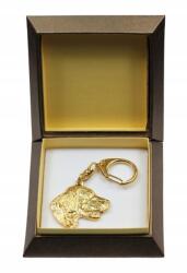 Art-Dog Angol szetter aranyozott kutya kulcstartó díszdobozban, kulcstartó (5906111205110)