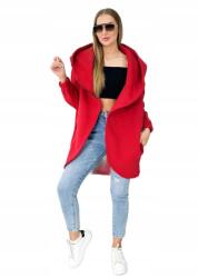 Kesi Rövid cipzáras pulóver, piros