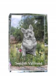 Art-Dog Svéd Vallhund fénykép kutya kristályban, emléktárgy, trófea, köszönetajándék (5055882466845)