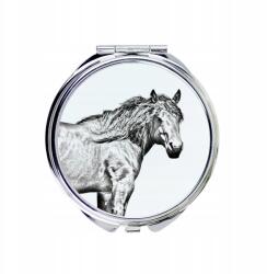  Baszk hegyi ló kompakt zsebtükör lóval fényképpel (5055882483279)