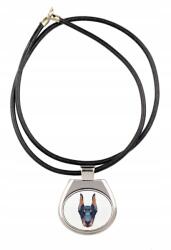 Art-Dog Doberman szíjas medál geometrikus kutyával, nyaklánc (5056739230435)