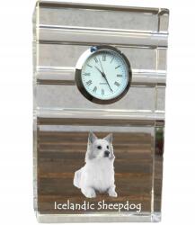  Izlandi pásztor spicc kristály asztali karóra az Ön fényképével (5060381107656)