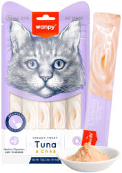 Wanpy WANPY Creamy Treat, Ton și Crab, punguță recompense pisici, (piure), 70g