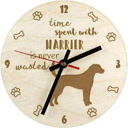  Harrier gravírozott kutyaóra, átmérő 20 cm, kutya neve (5906111289615)