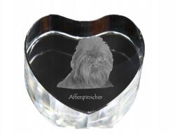 Art-Dog Pinczer majom kristály szív, dísz, ajándéktárgy kutya fotóval (5055882445925)