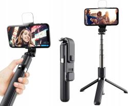  Selfie Stick, állvány, bővíthető, lámpával, távirányítóval, 101cm (96-4)