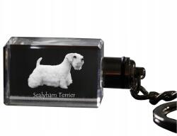 Art-Dog Sealyham terrier kristály kulcstartó kutya kulcstartó fényképpel (5055882427471)
