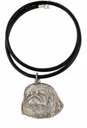 Art-Dog Pekingi nyaklánc kutyával, szíjas medál, medál (5906111281008)