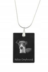 Art-Dog Olasz ezüst nyaklánc kristály medállal, kutyával, fényképpel (5055882454231)