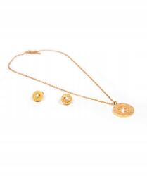  Rózsaszínarany négylevelű lóhere acél szett (AMDR)