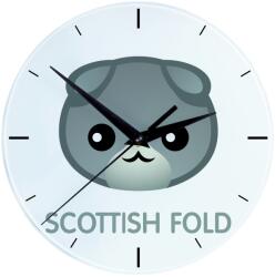 Art-Dog Skót macska lógó üveg falióra lógó aranyos macska (5056739256855)