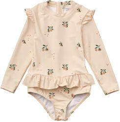 Liewood Costum de baie intreg cu maneca lunga cu protectie UV 40+ - Sille - Peach / Sea shell - Liewood