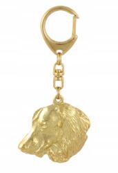 Art-Dog Tacskó hosszú szőrű aranyozott kutya kulcstartó, kulcstartó (5906111204298)