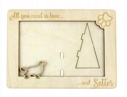 Art-Dog Angol szetter gravírozott képkeret kutyával, kutya neve (5906111215997)