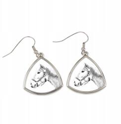 Art-Dog Haflinger ló háromszög alakú, lógós fülbevaló fényképpel, személyre szabható (5055882477070)