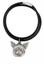Art-Dog Chihuahua rövidszőrű kutya nyaklánc, kézműves medál, medál (5906111280940)