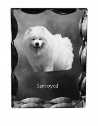 Art-Dog Samojed Samoyed kutya fotó díszes kristályban, ajándéktárgy, lakásdekoráció (5055882447882)
